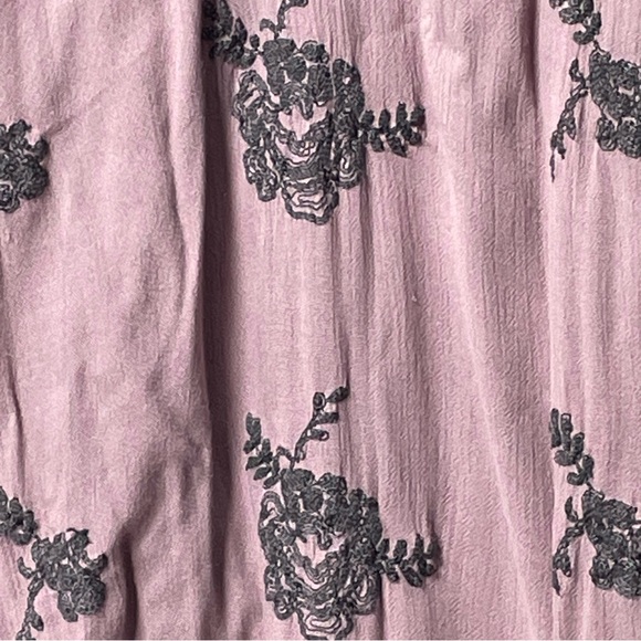 Free People Embroidered Austin Floral Dress Tunic Oversized Boho S - Picture 5 of 10